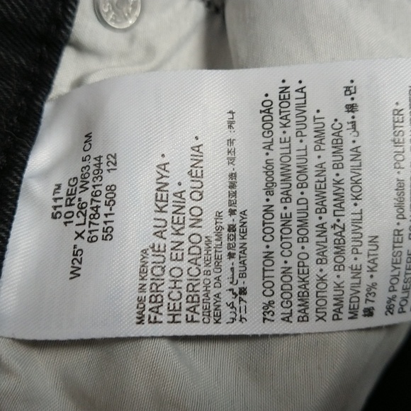 Levi's 511 slim fit boys Jean - Picture 4 of 7